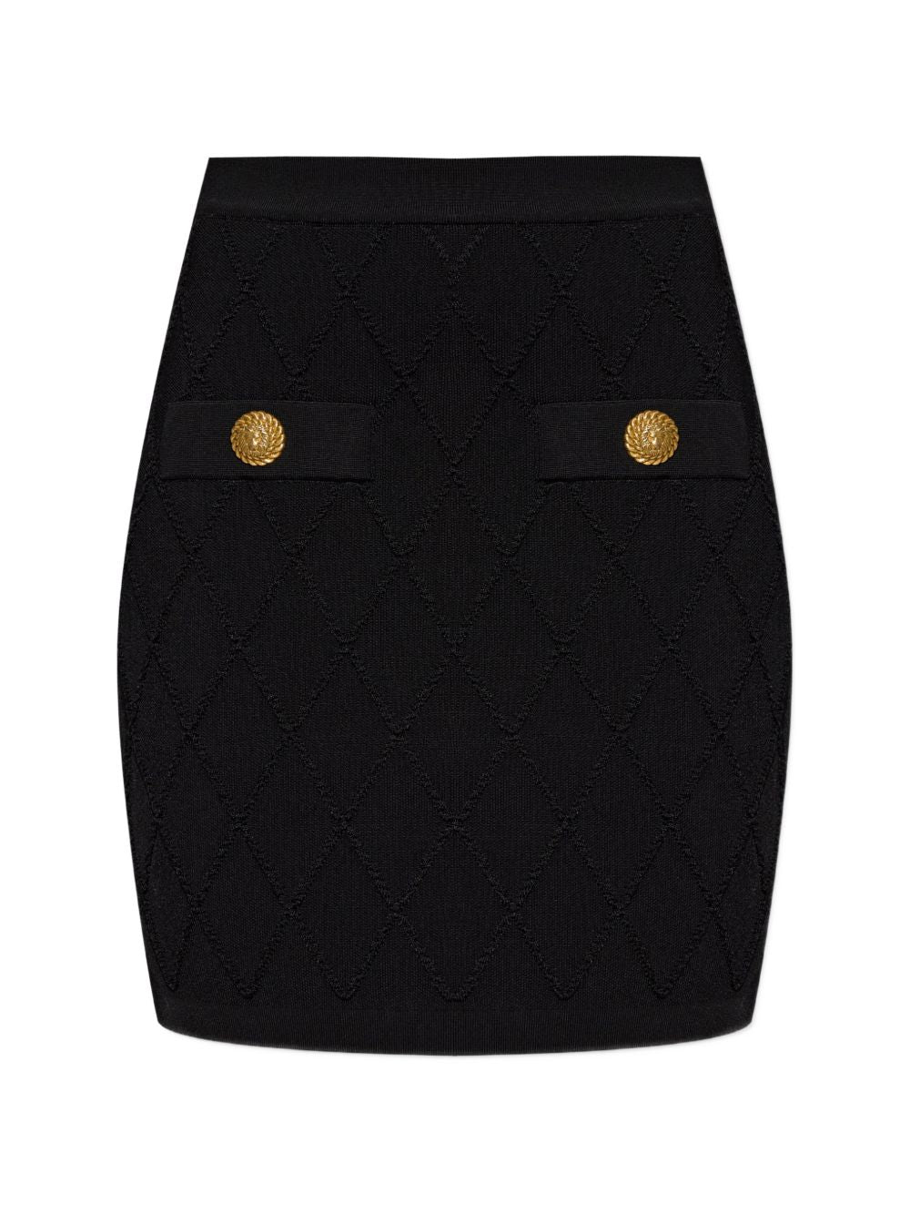 diamond-quilted mini skirt HF1LB015KK20 0PA BALMAIN 