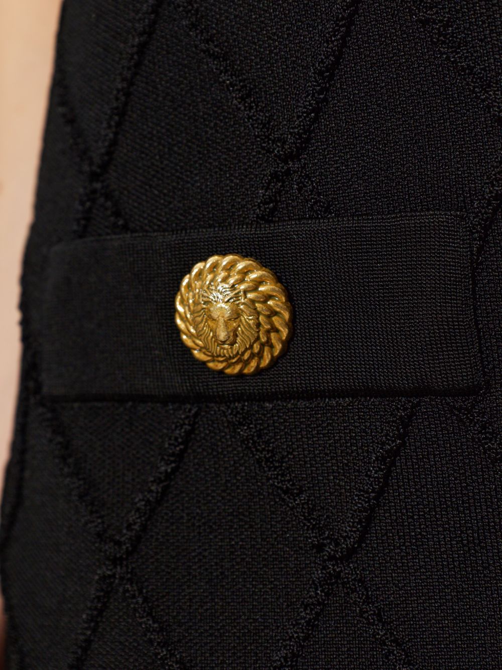 diamond-quilted mini skirt HF1LB015KK20 0PA BALMAIN 