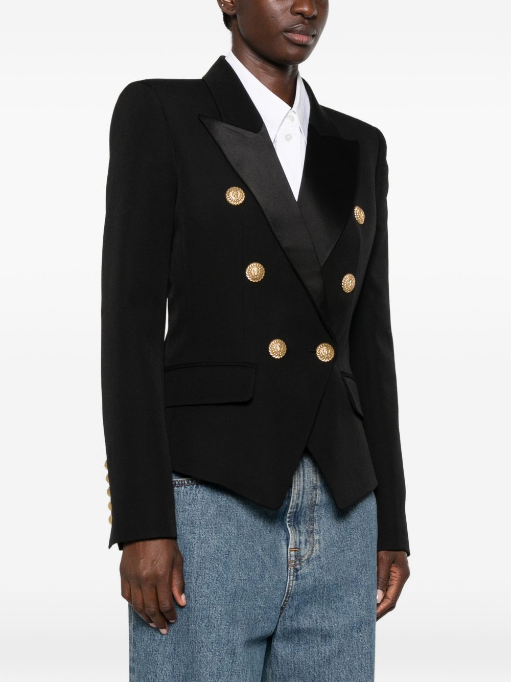 Virgin wool suit jacket HF1SI505ME54 EAP BALMAIN 