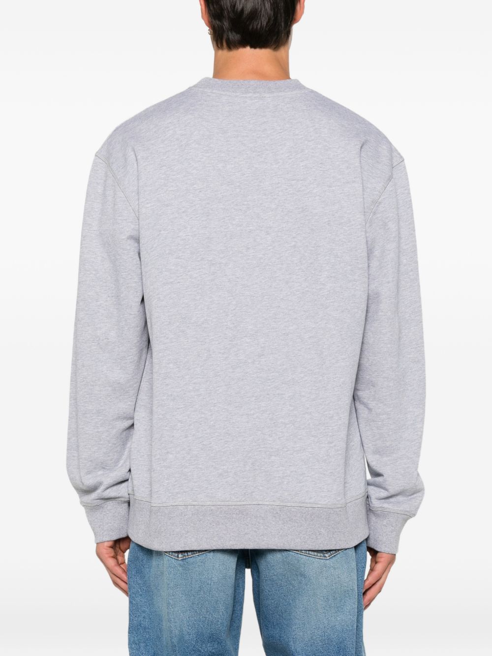 logo-embroidered sweatshirt HH1JQ130BD10 YHD BALMAIN 