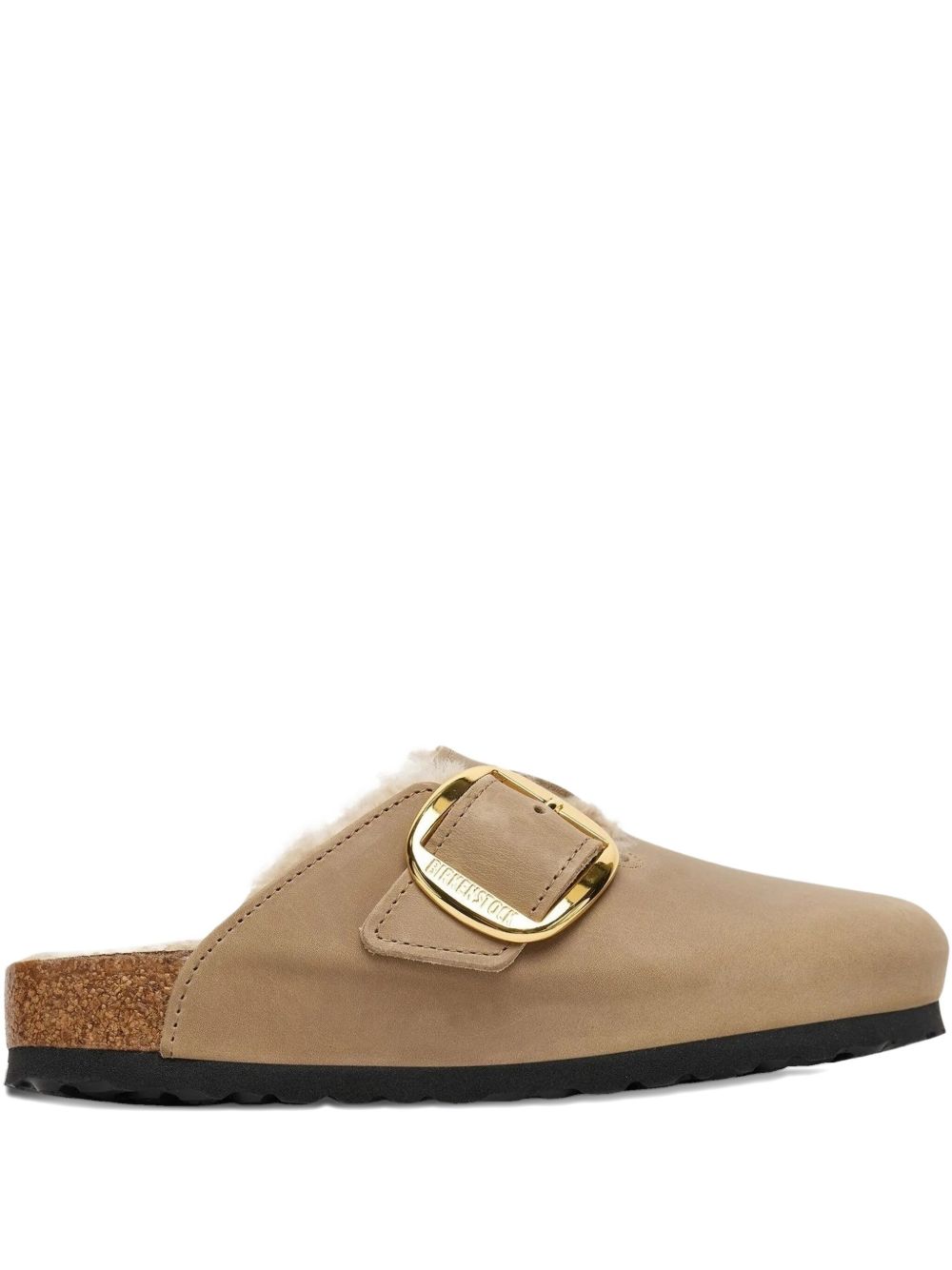 BOSTON big buckle shearling sabot 1030444 SHEARLTABACCO BIRKENSTOCK 