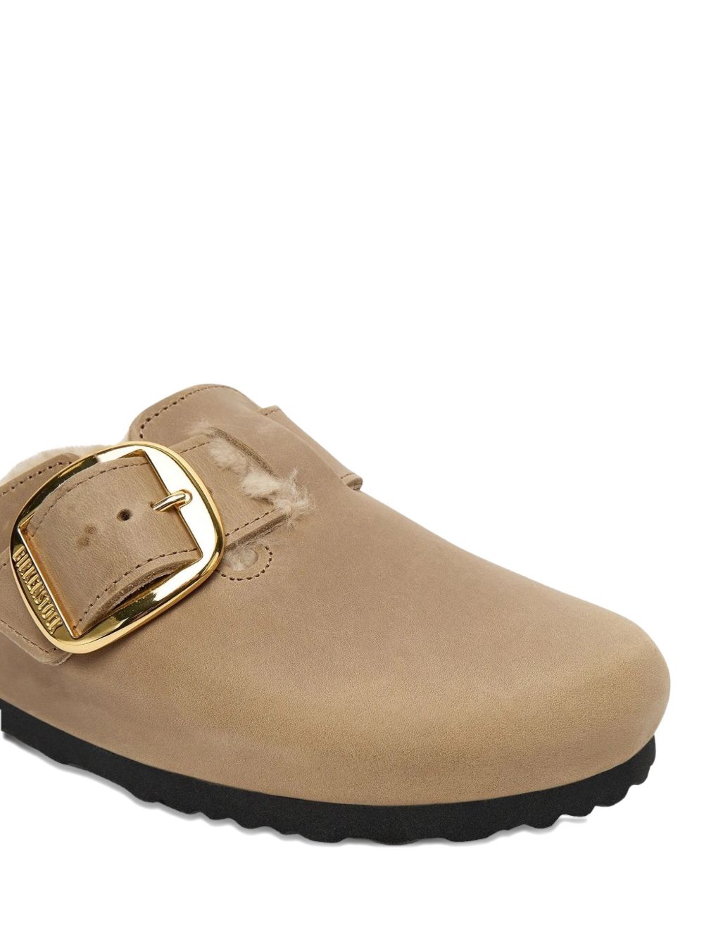BOSTON big buckle shearling sabot 1030444 SHEARLTABACCO BIRKENSTOCK 