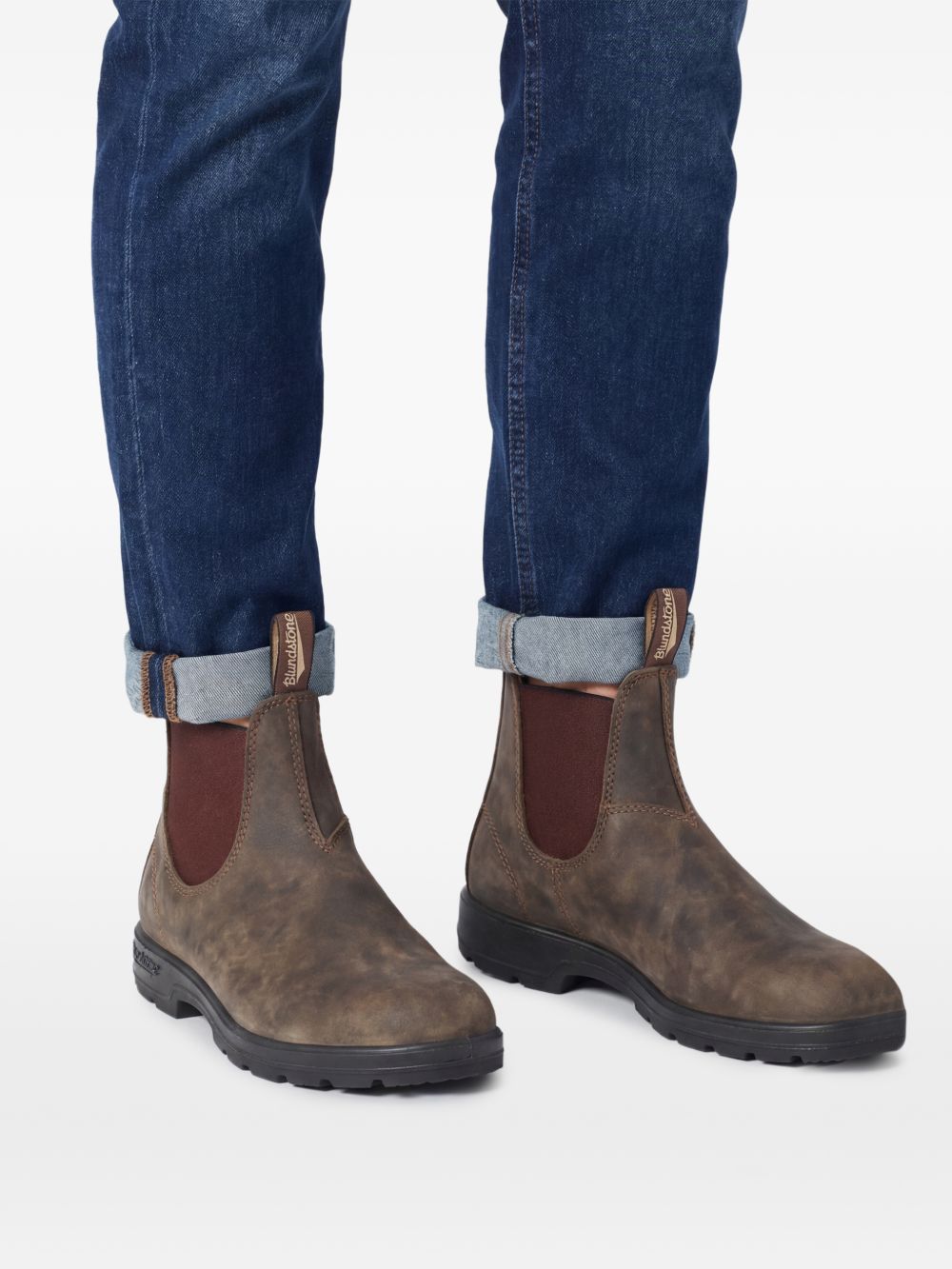 585 chelsea boots 585 BCRUSTIC BROWN LEATHER BLUNDSTONE 