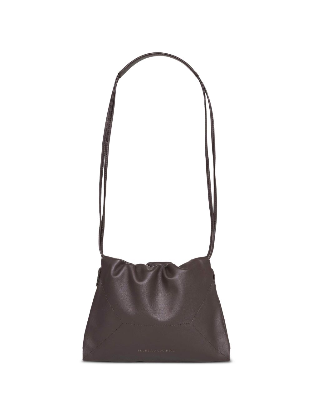 gathered leather shoulder bag MBXAD2808 C8279 BRUNELLO CUCINELLI 