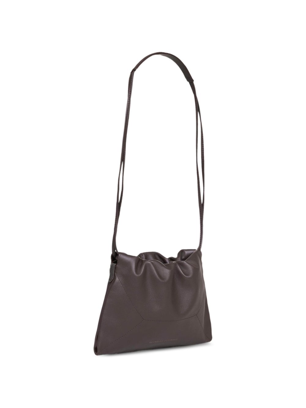 gathered leather shoulder bag MBXAD2808 C8279 BRUNELLO CUCINELLI 
