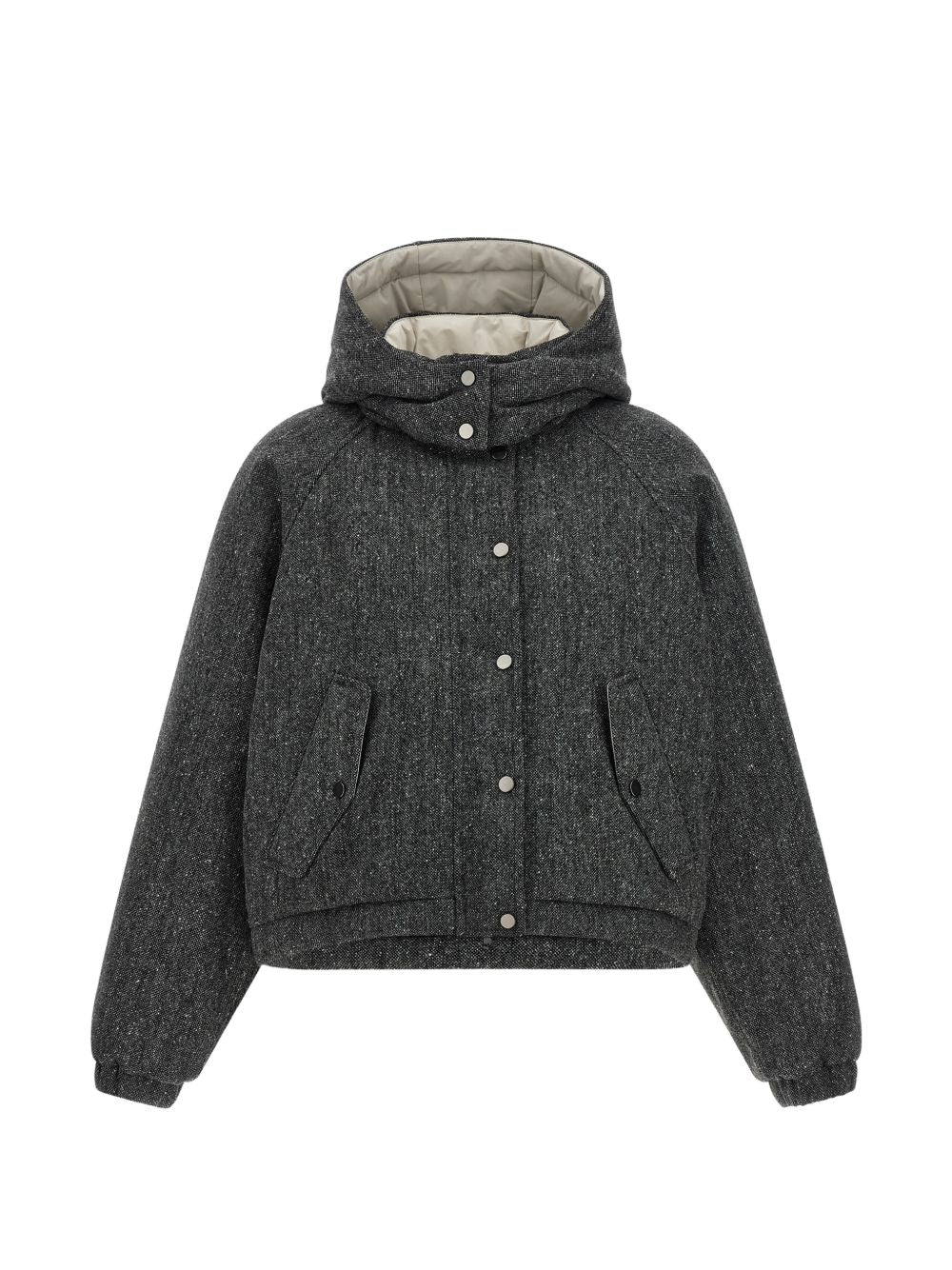 hooded tweed padded jacket MD0023657 C001 BRUNELLO CUCINELLI 