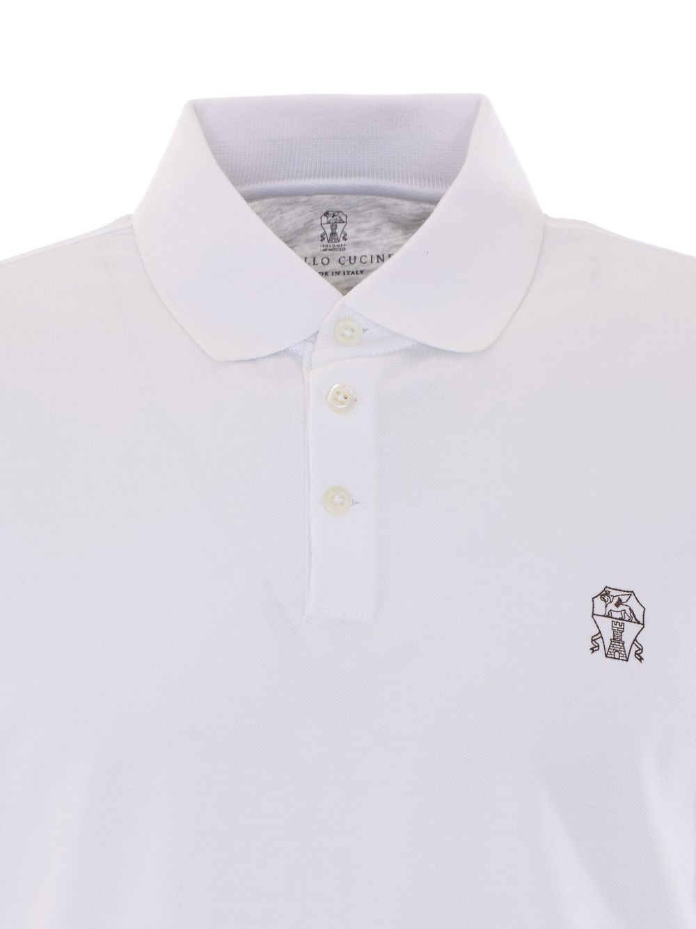 Cotton-piqué polo shirt ME8548788 CMF50 BRUNELLO CUCINELLI 