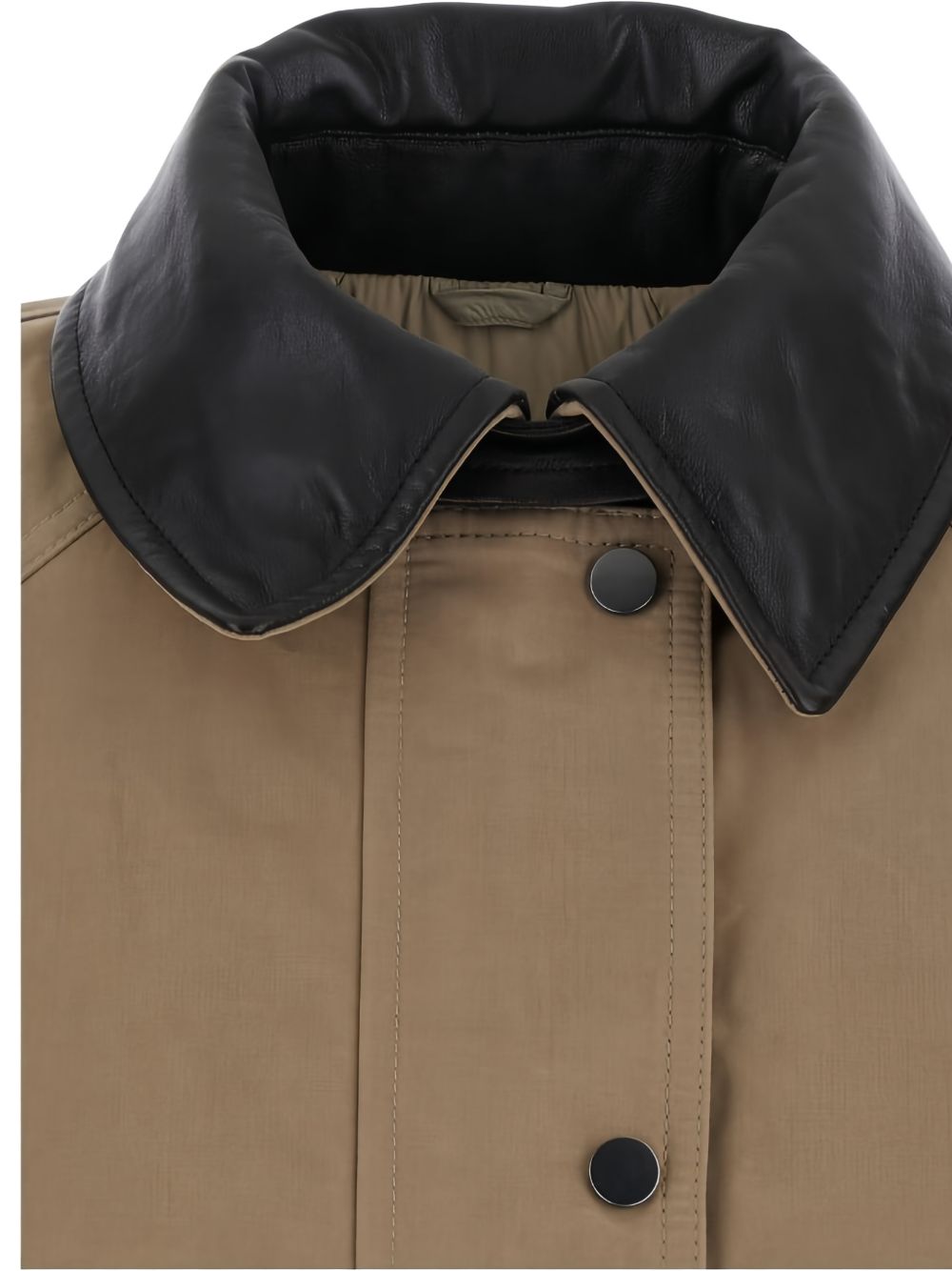 jacket with leather collar MG5457551P C5456 BRUNELLO CUCINELLI 