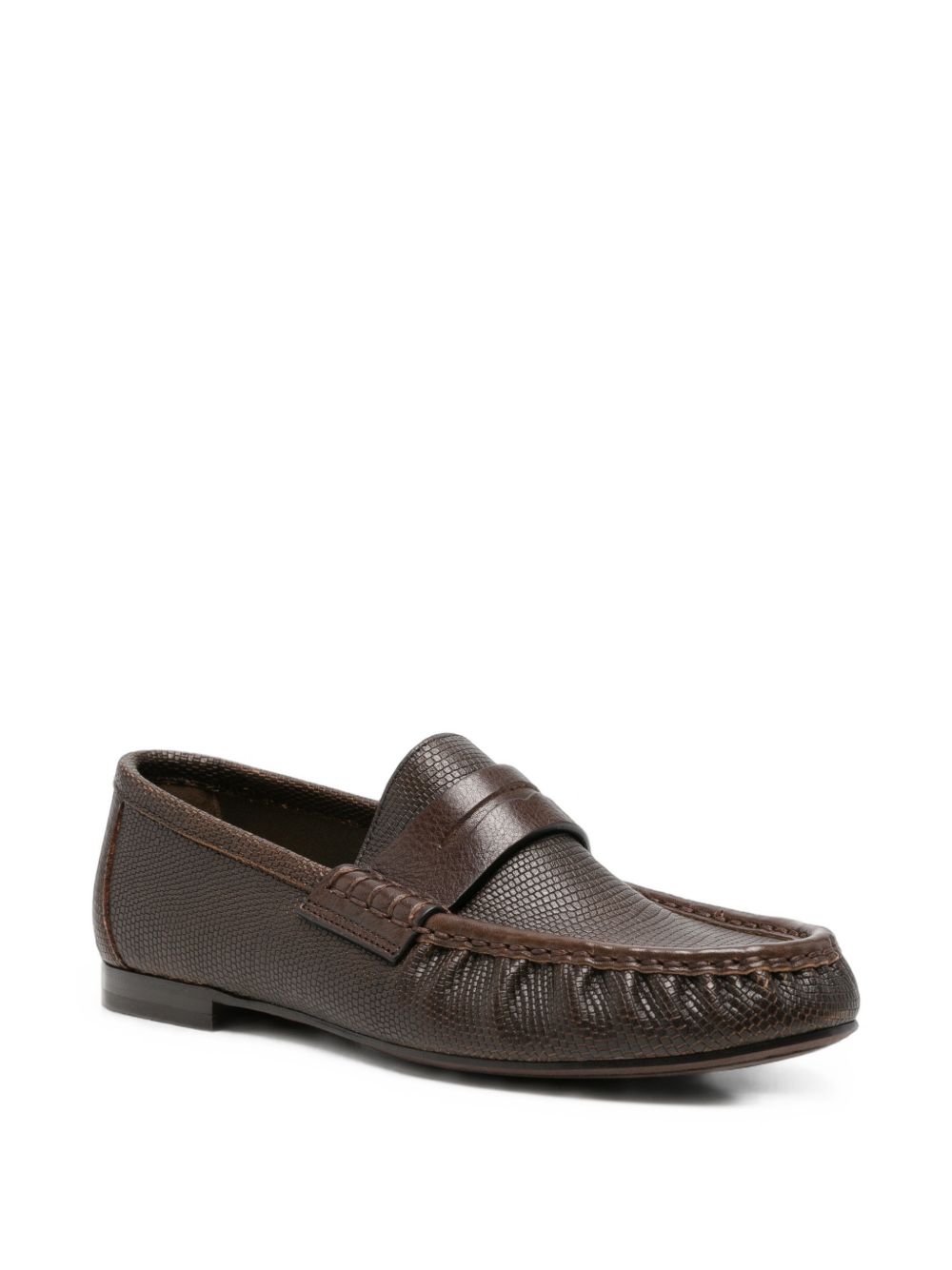 Reptile-effect loafers MZZAC3375P C8279 BRUNELLO CUCINELLI 