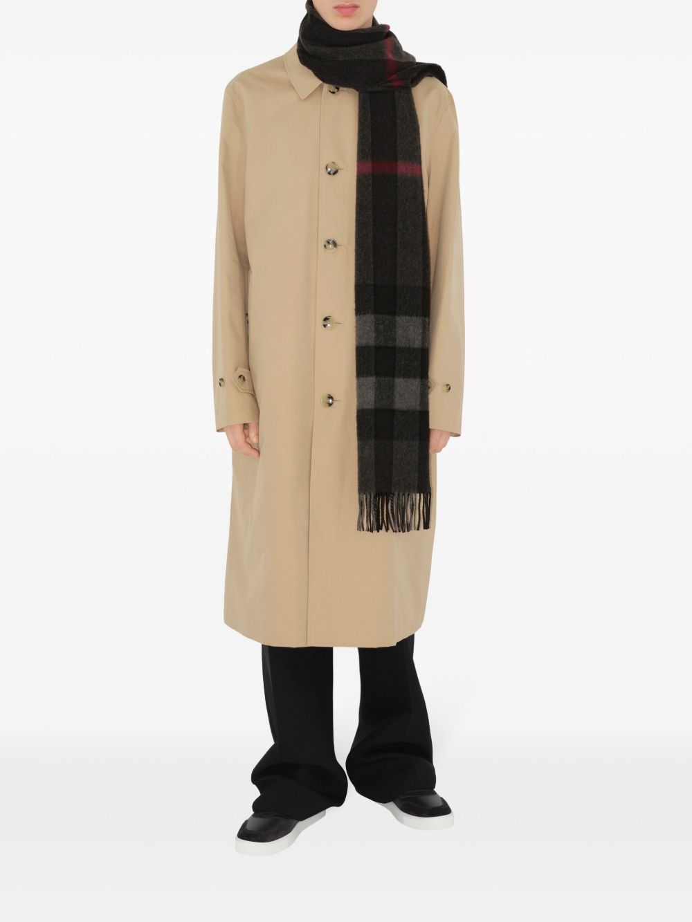 Check Cashmere Scarf 8077880 A1208 BURBERRY 