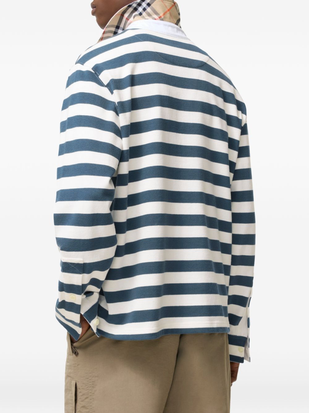 night-stamp cotton rugby shirt 8127647 C6462 BURBERRY 