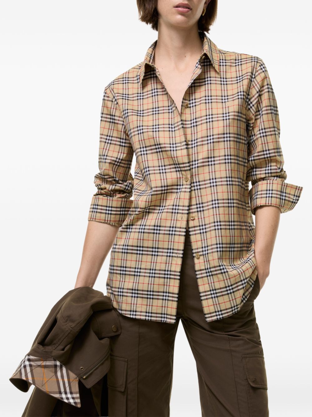 Classic Fit Cotton Shirt 8127758 B9368 BURBERRY 