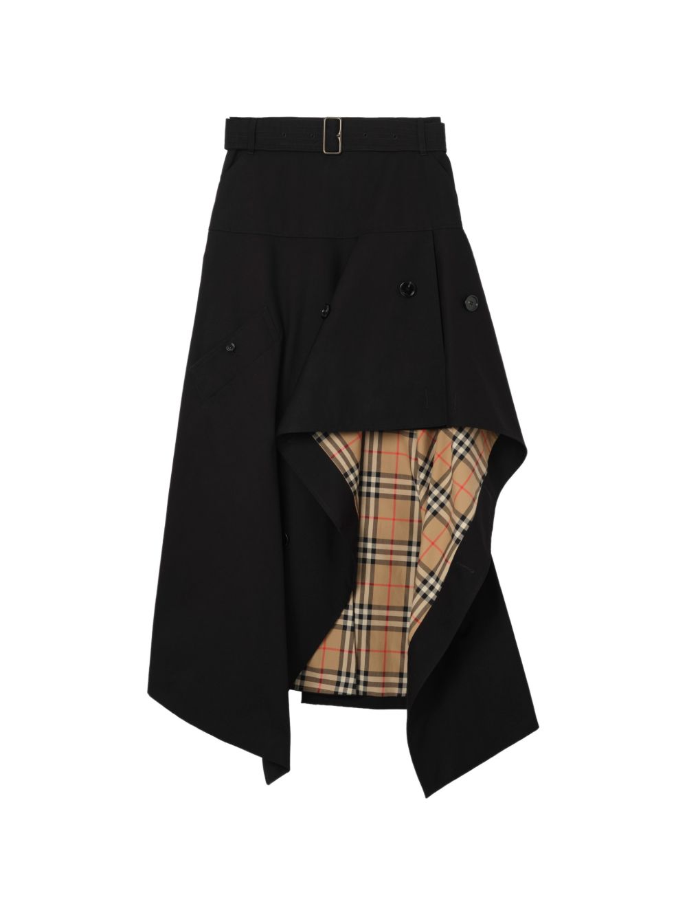 Belted asymmetric trench skirt 8129543 A1189 BURBERRY 