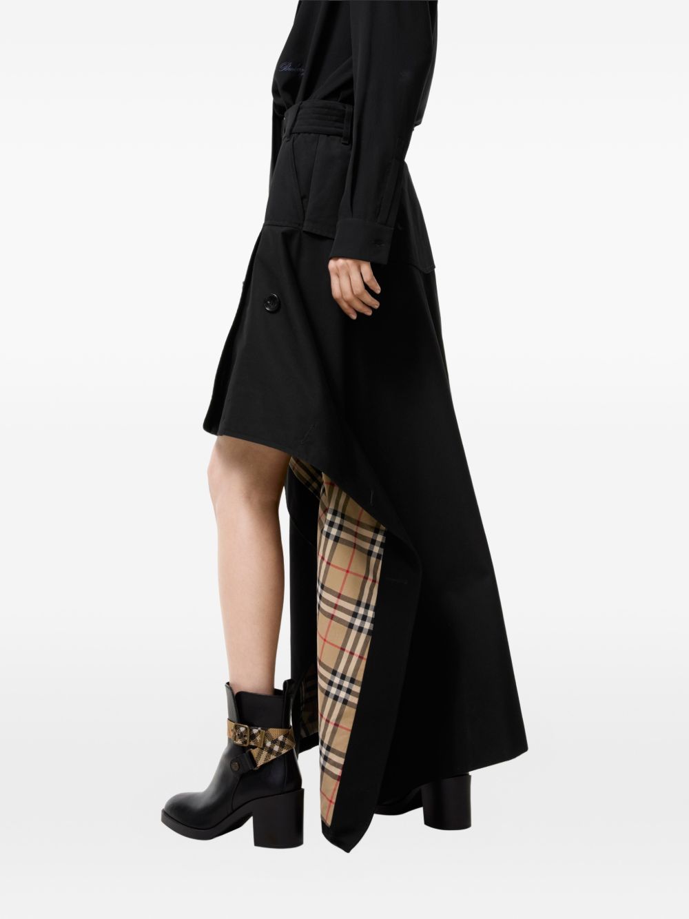 Belted asymmetric trench skirt 8129543 A1189 BURBERRY 