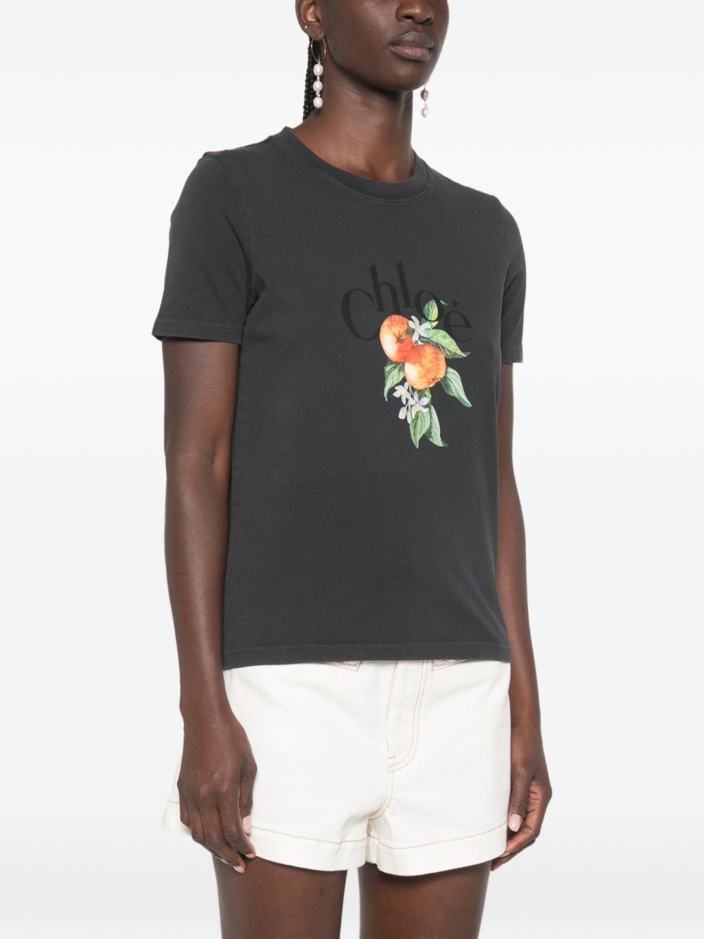 Logo T-shirt in cotton jersey CH26AJH08988 070 CHLOÉ 