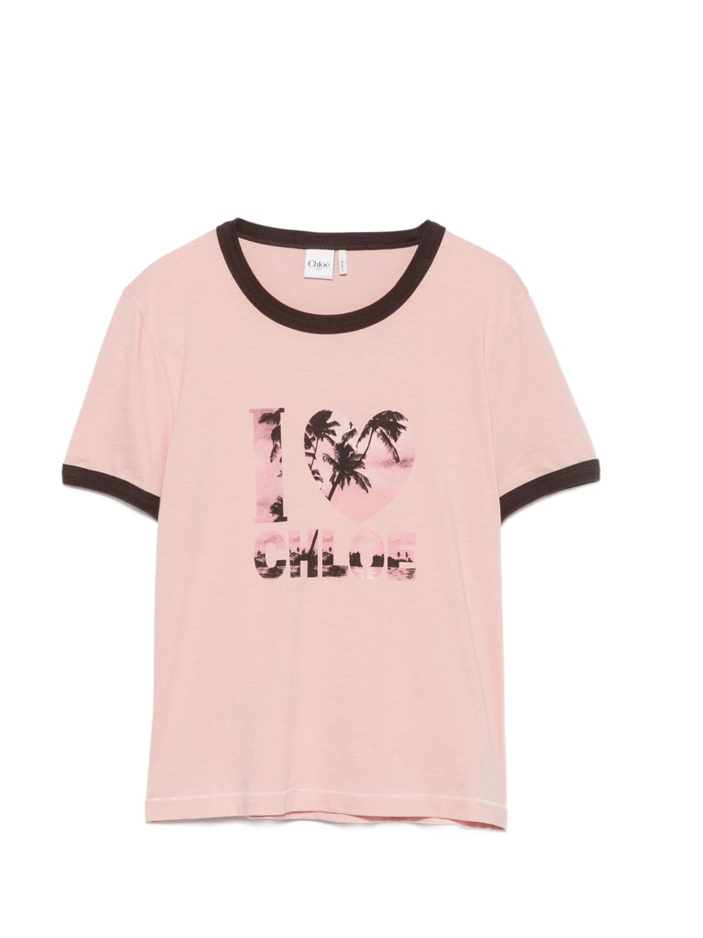 logo-print cotton T-shirt CH26AJH26280 6D5 CHLOÉ 