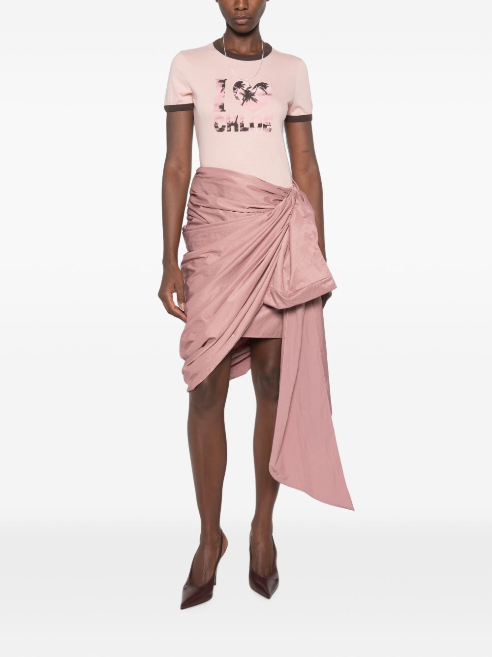 Logo-print cotton T-shirt CH26AJH26280 6D5 CHLOÉ 