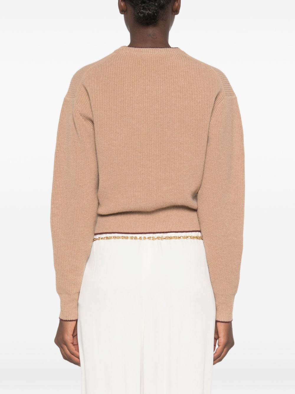 Cropped fitted logo sweater CH26AMP41710 218 CHLOÉ 