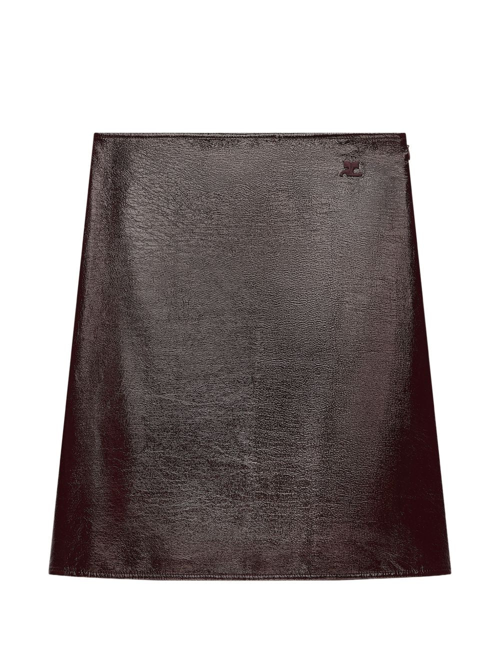 Vinyl A-line knee-length skirt 326CJU397VY0014 4090 COURRÈGES 