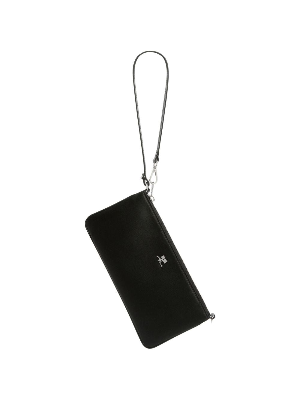 Zipped satin pouch 326GPM035VI0061 9999 COURRÈGES 