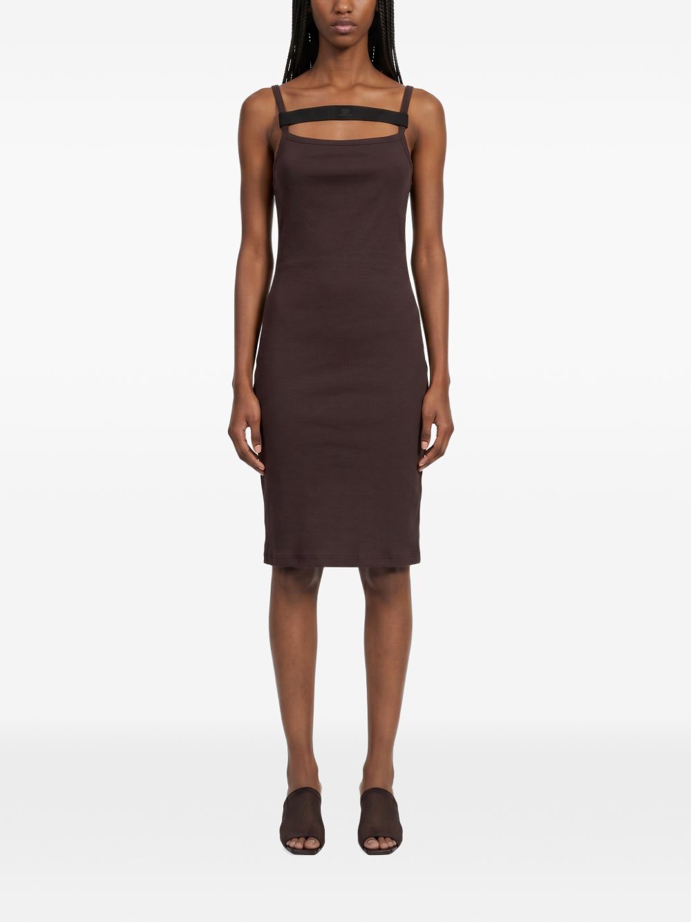 90's ribbed strap midi dress 326JRO916JS0194 B259 COURRÈGES 