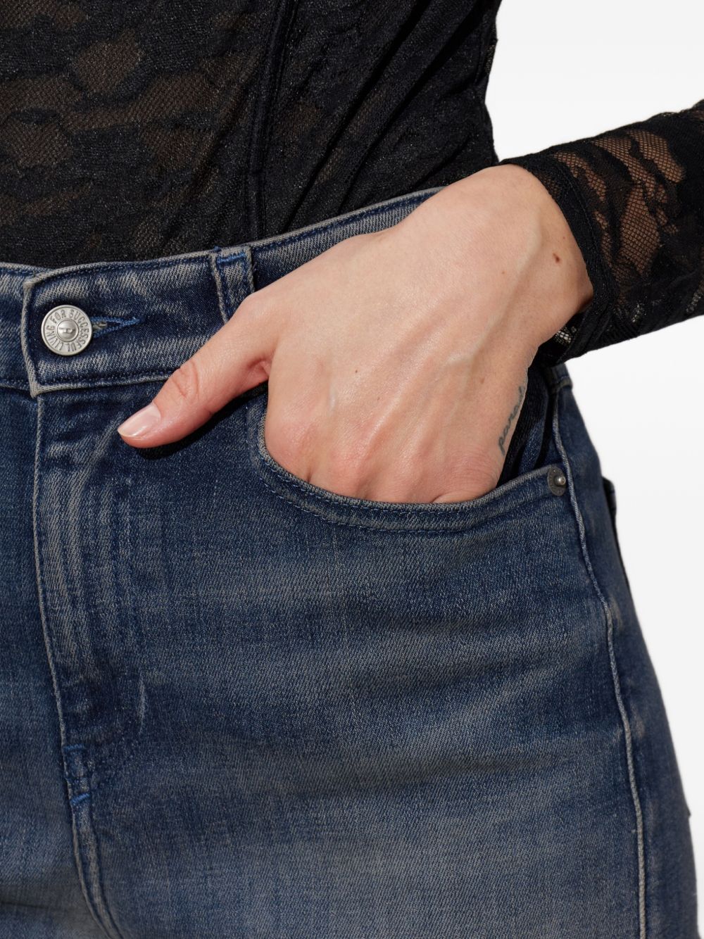 D-Partt High-Waist Bootcut Jeans A22750 09P6701 DIESEL 