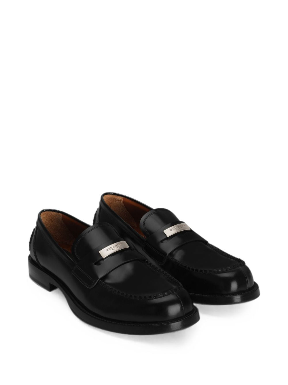 Calfskin loafers A30291 A078080999 DOLCE & GABBANA 