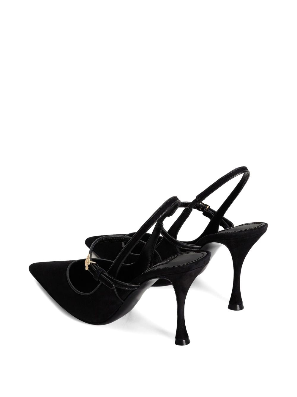 Suede and nappa leather slingback CG0974 AQ1348B956 DOLCE & GABBANA 