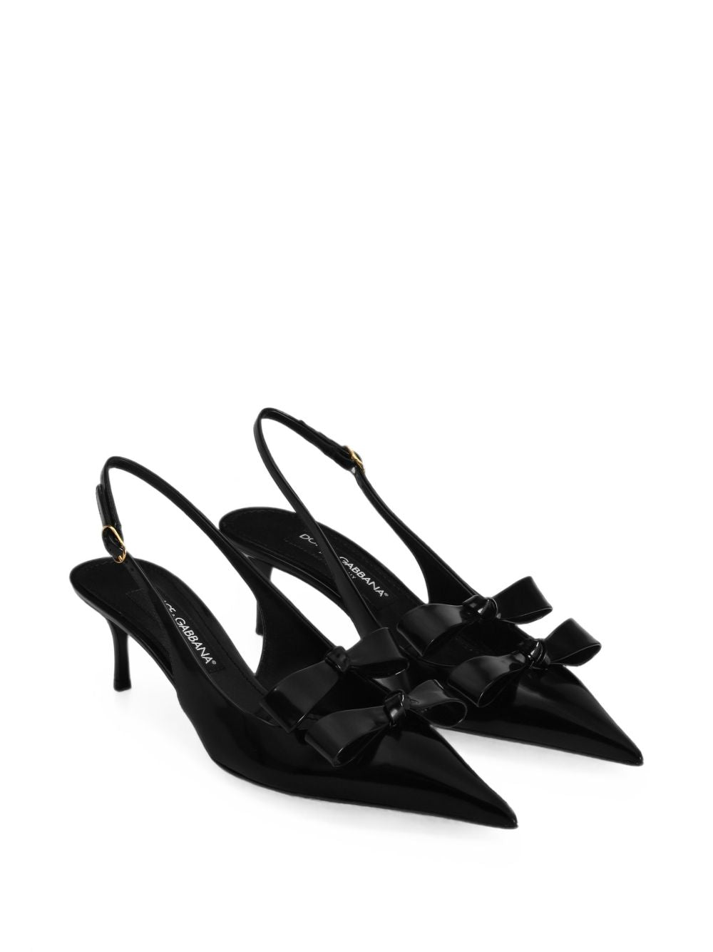 Calfskin slingback with bows CG1115 A103780999 DOLCE & GABBANA 