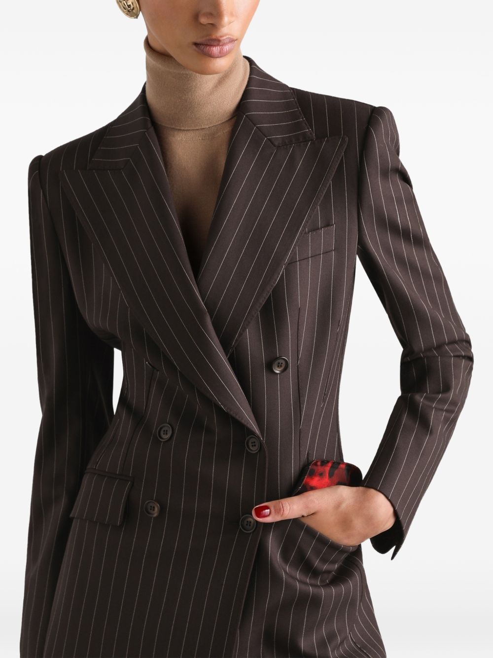 Turlington double-breasted twill pinstripe jacket F29QFT GDD1HS8053 DOLCE & GABBANA 