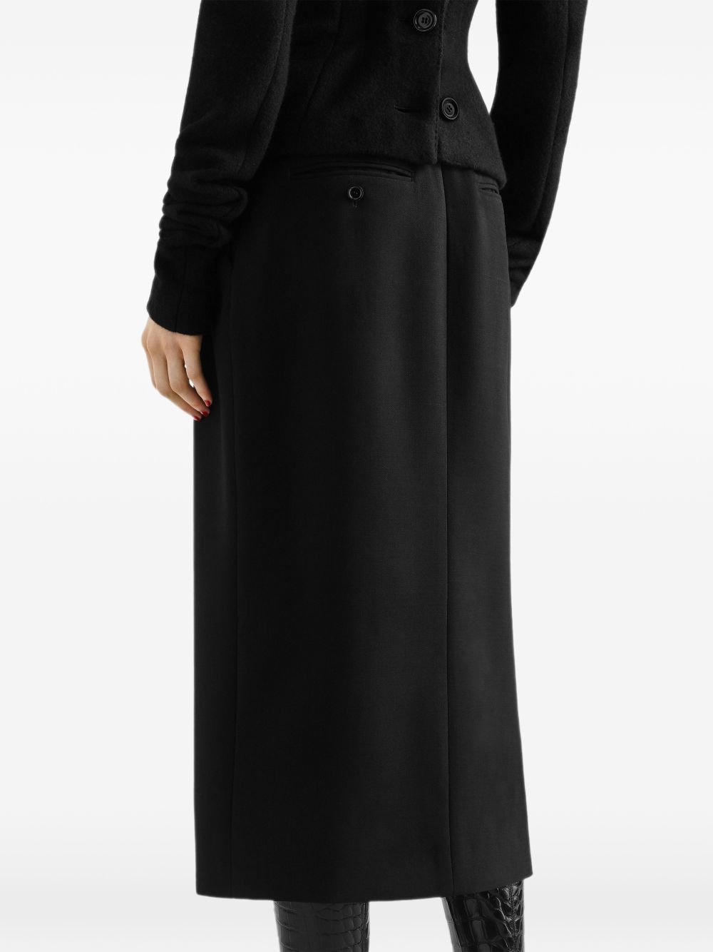 Double wool crêpe skirt F4DKTT FU2L8N0000 DOLCE & GABBANA 