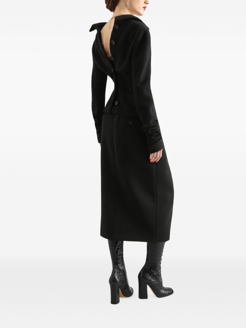 Double wool crêpe skirt F4DKTT FU2L8N0000 DOLCE & GABBANA 