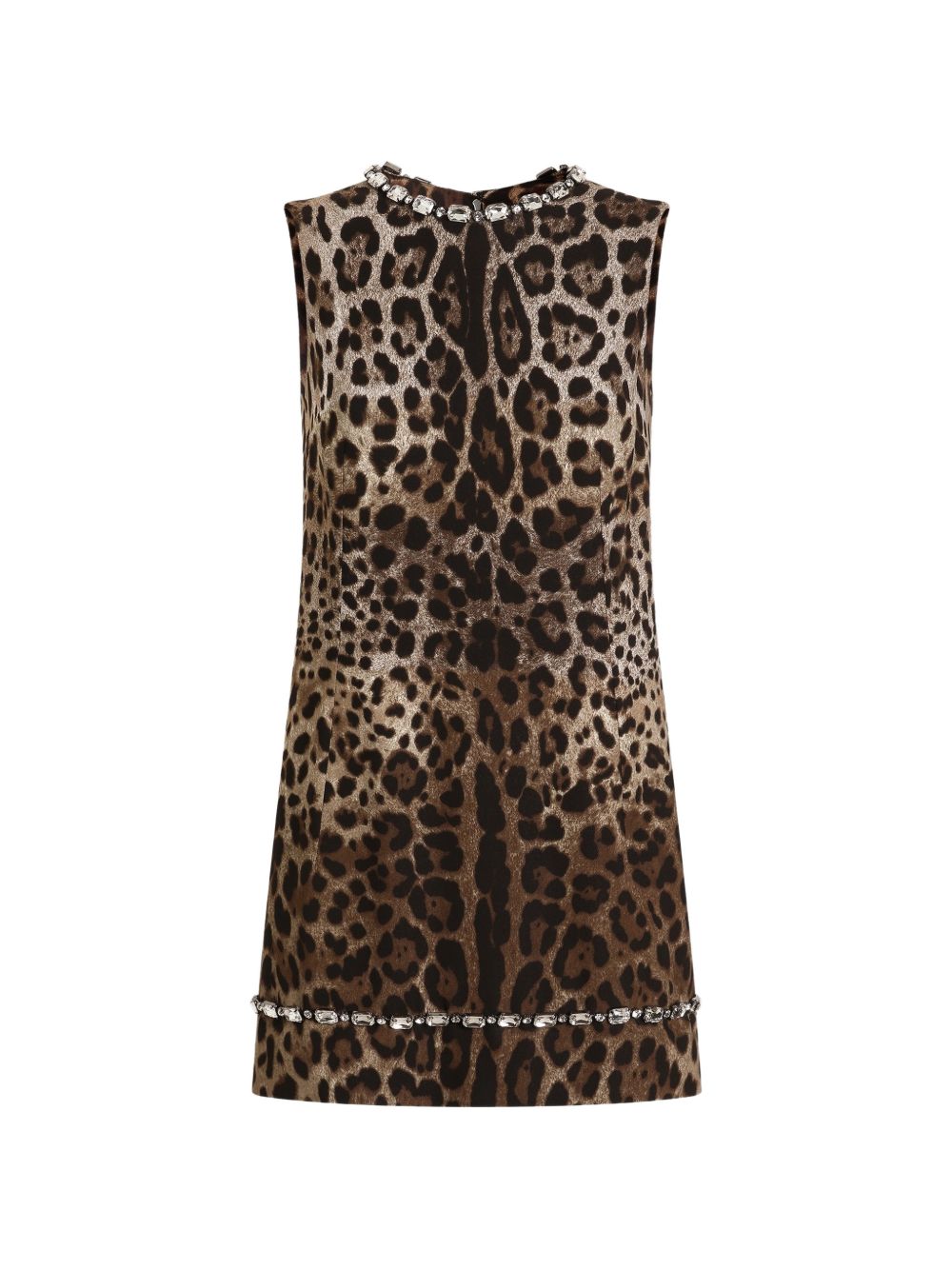 Leo-print cady dress F6D2MZ FSRKYHY13M DOLCE & GABBANA 