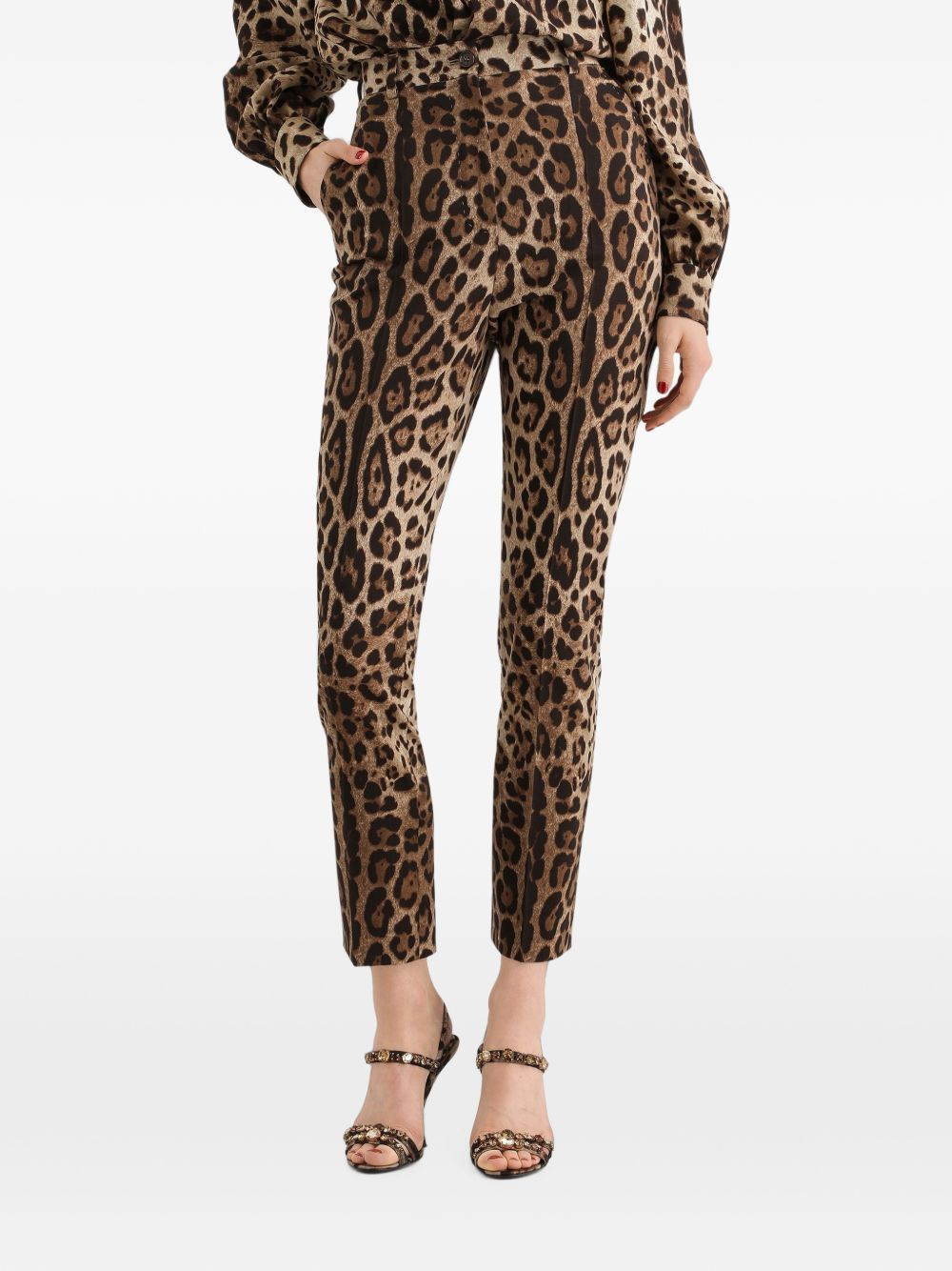 High-waisted pants in wool FTAM2T FSBAVHY13M DOLCE & GABBANA 