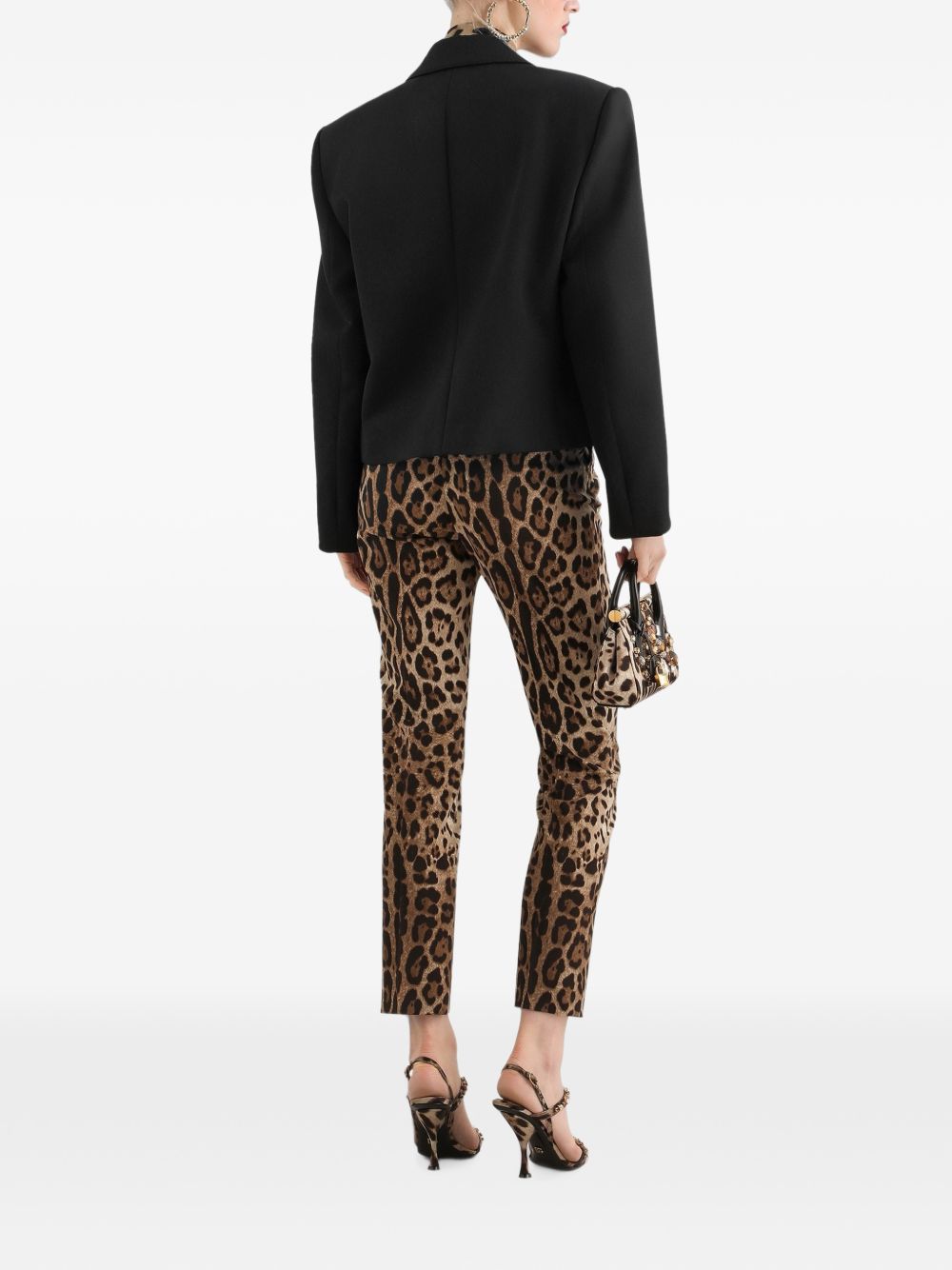 High-waisted pants in wool FTAM2T FSBAVHY13M DOLCE & GABBANA 