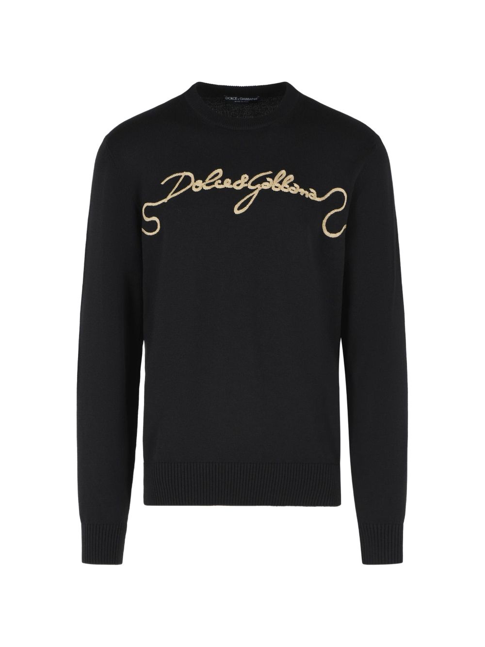 Virgin wool pullover with embroidery GXX02Z JDVIRN0000 DOLCE & GABBANA 