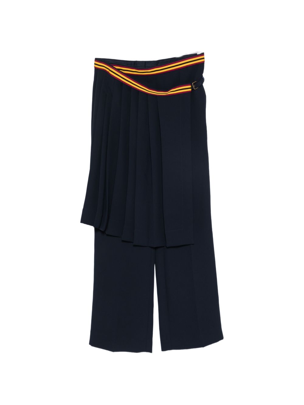 Pleated layered crepe trousers 010932 4210509 DRIES VAN NOTEN 