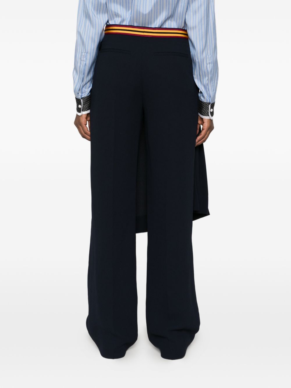 Pleated layered crepe trousers 010932 4210509 DRIES VAN NOTEN 