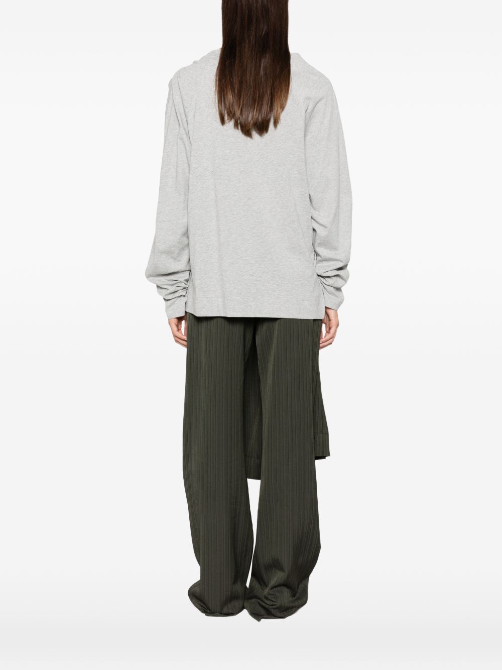 Draped long-sleeves T-shirt 011118 4604813 DRIES VAN NOTEN 