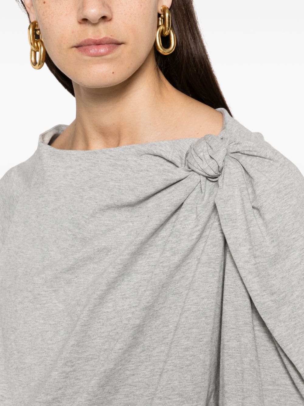 Draped long-sleeves T-shirt 011118 4604813 DRIES VAN NOTEN 