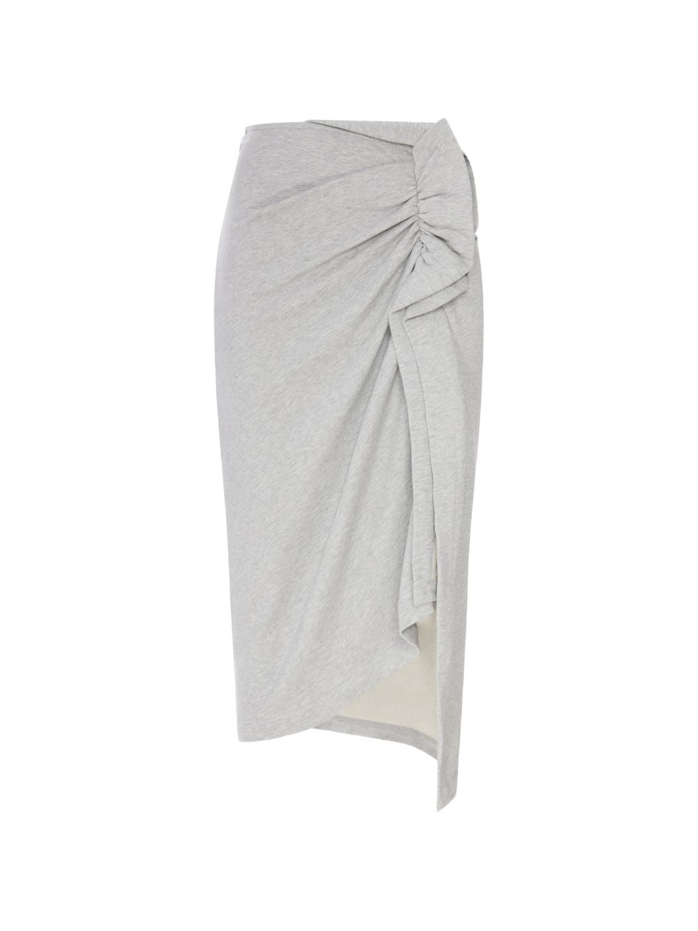 Fitted draped skirt in cotton 011130 4612813 DRIES VAN NOTEN 