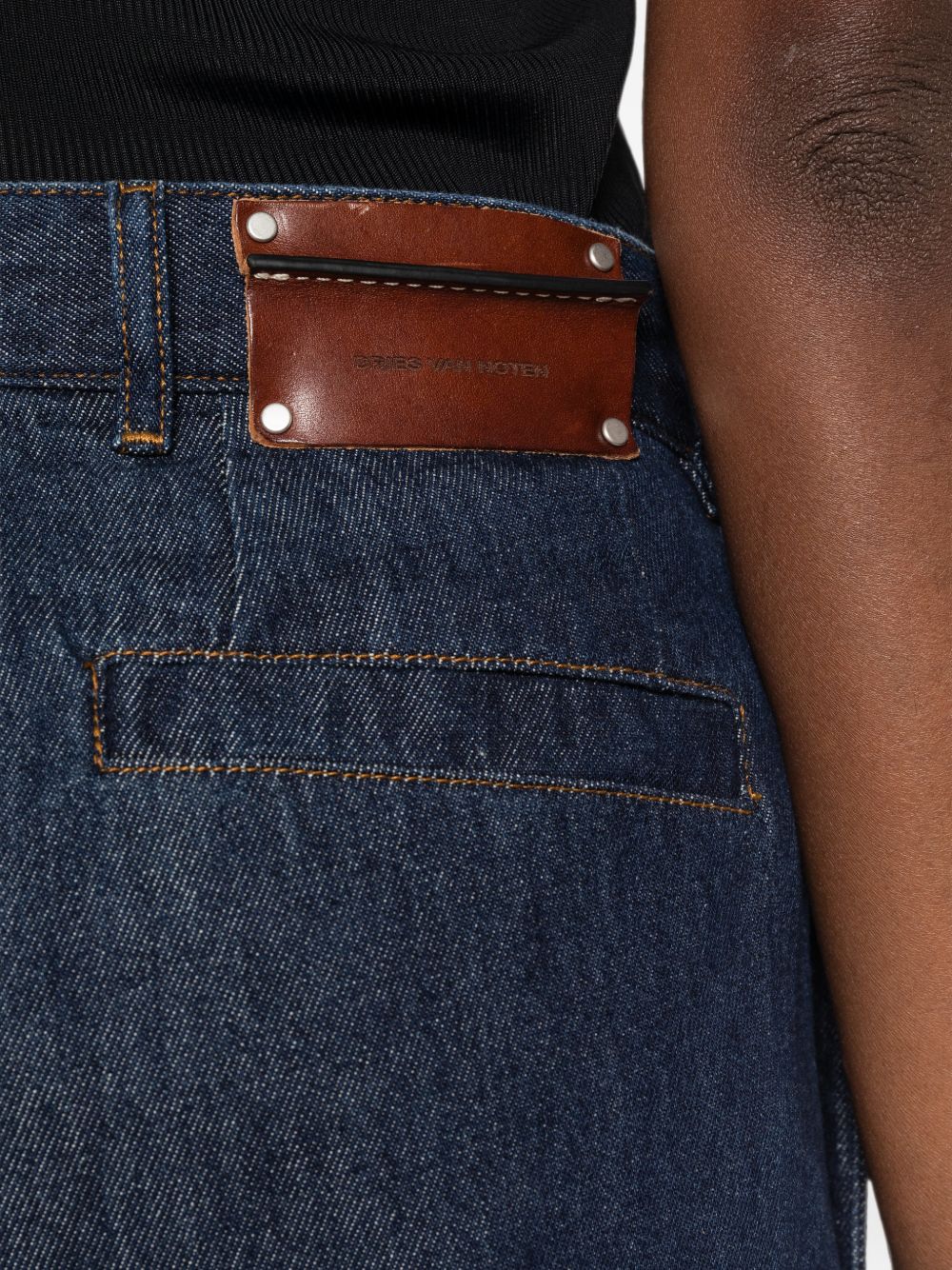 Penn jeans with logo patch 130911 4401507 DRIES VAN NOTEN 