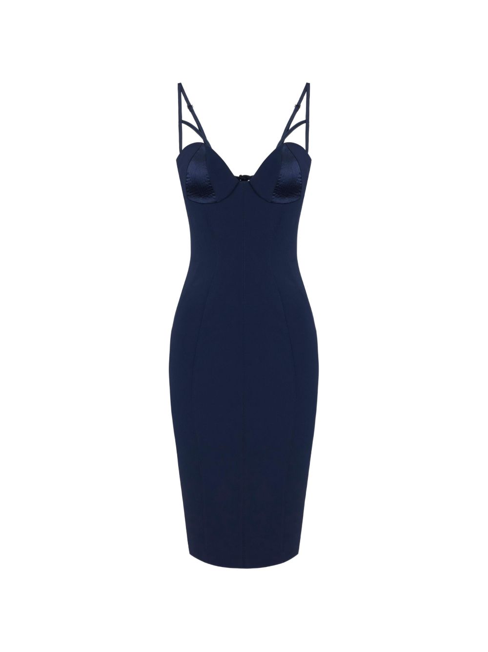 Dress in lightweight crêpe and satin fabrics AB96466E2 H88 ELISABETTA FRANCHI 