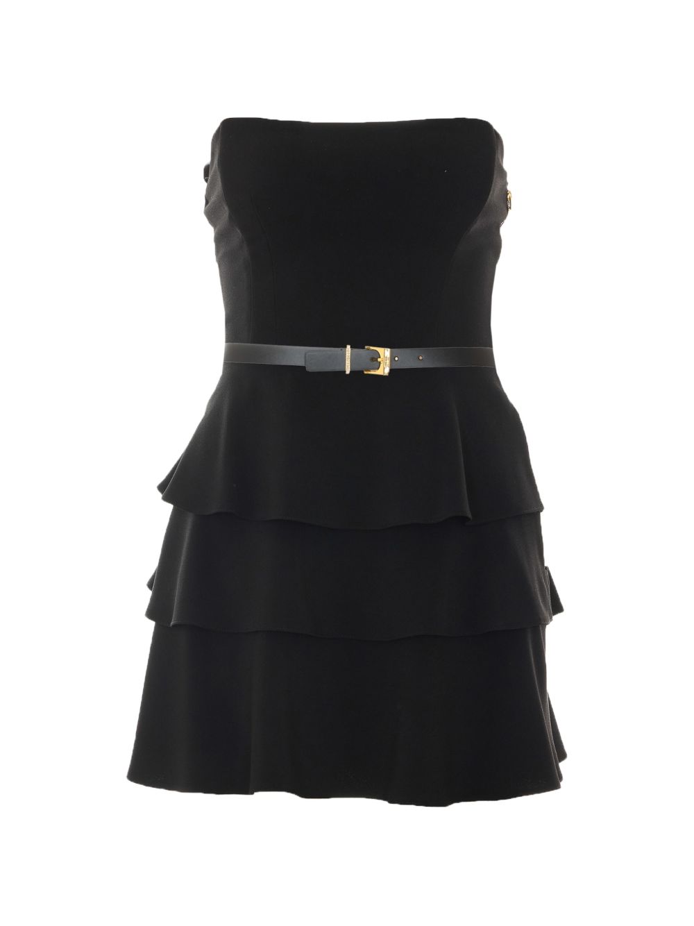 belted tiered dress AB97966E2 110 ELISABETTA FRANCHI 
