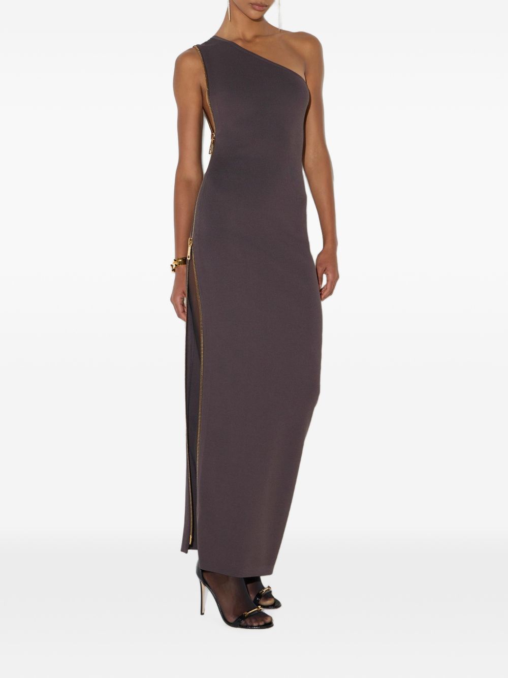Red Carpet zip-up knitted dress AM07B66E2 EV9 ELISABETTA FRANCHI 