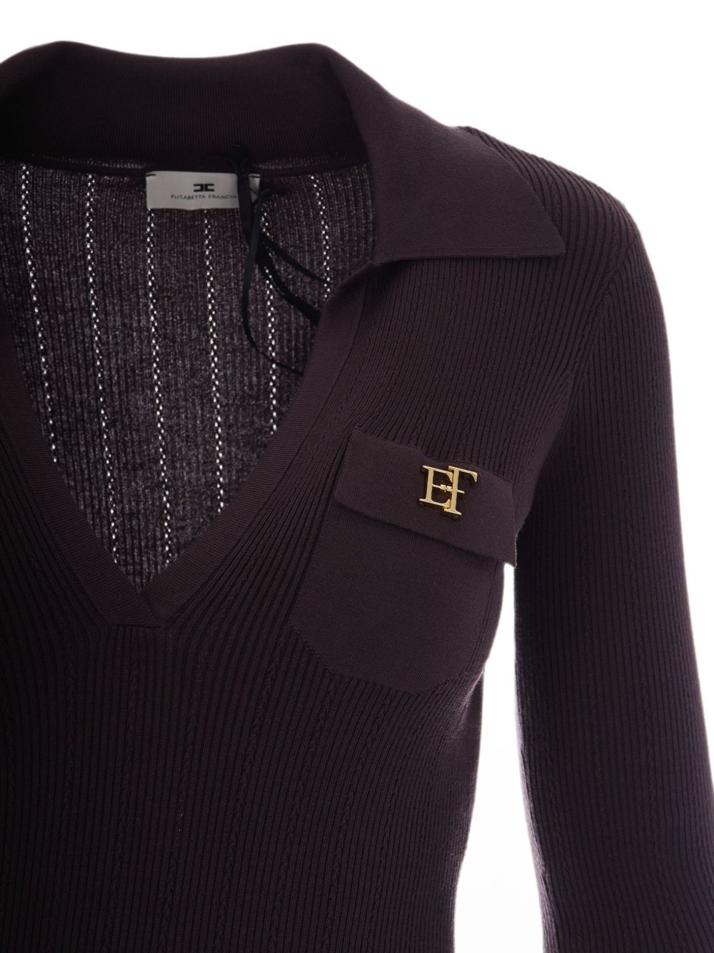 Knit dress with openwork embroidery AM08B66E2 EV9 ELISABETTA FRANCHI 