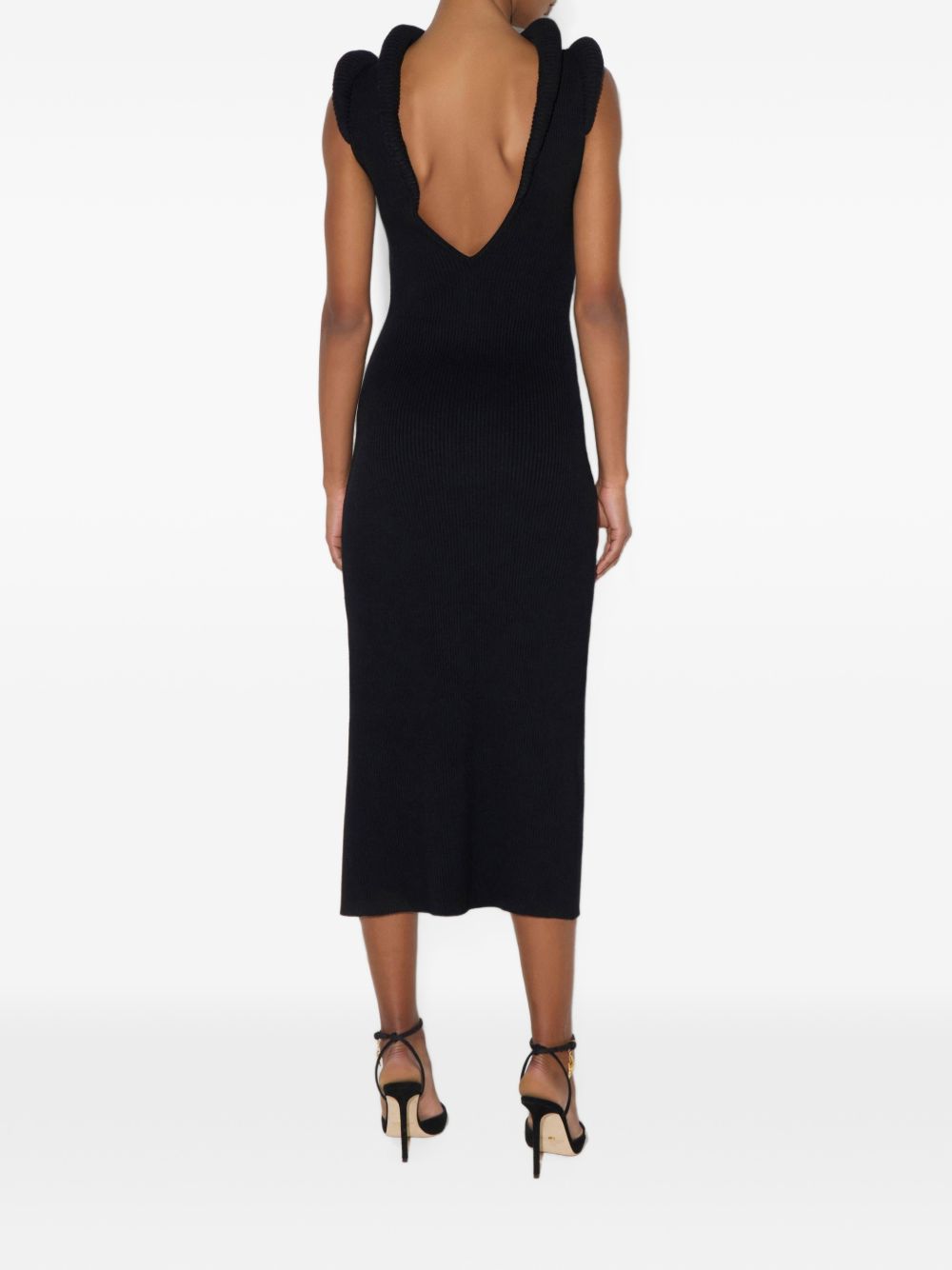 Knit dress with 3D details AM14S66E2 110 ELISABETTA FRANCHI 