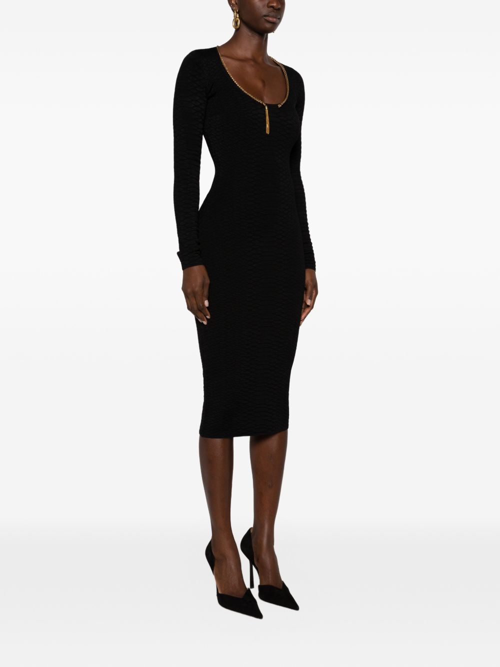 Snakeskin knit dress AM30S67E2 110 ELISABETTA FRANCHI 