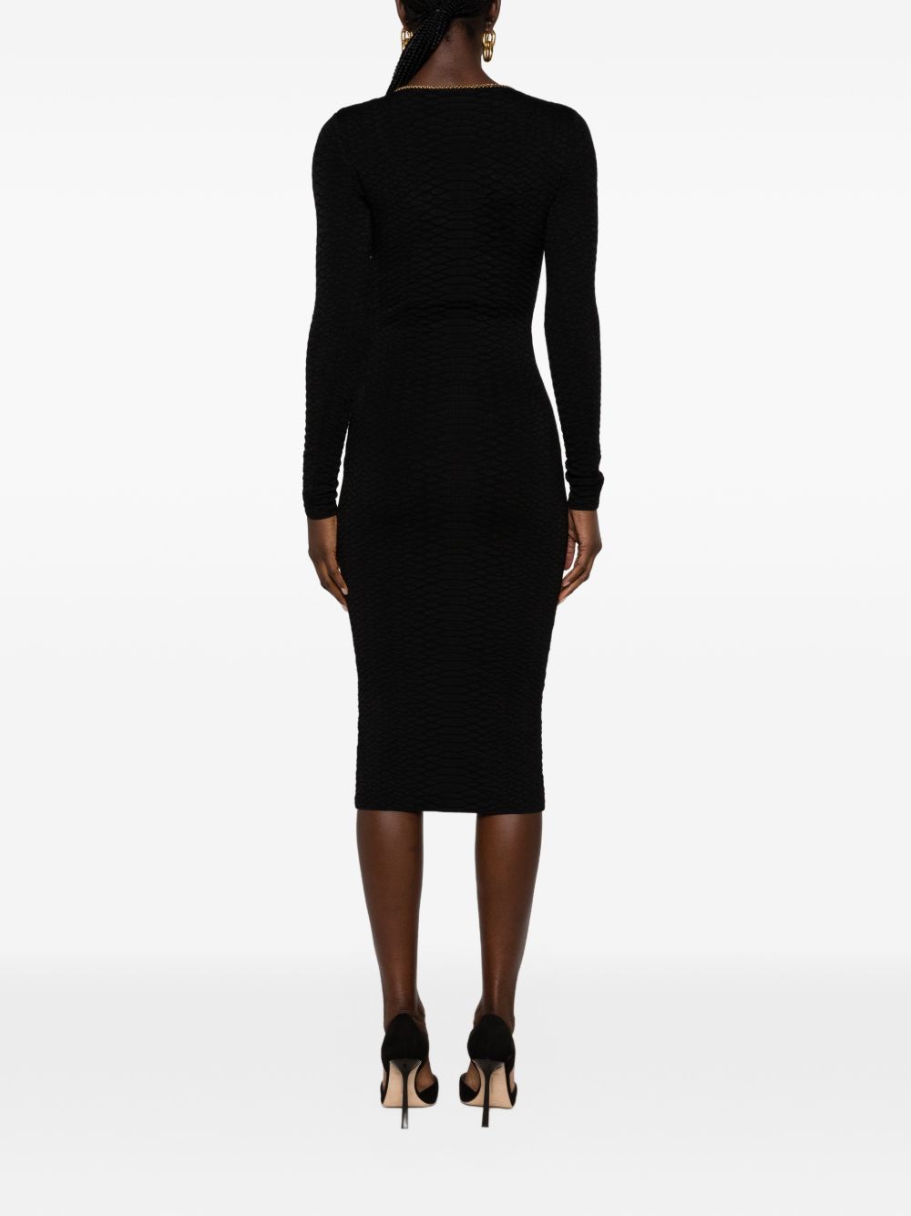 Snakeskin knit dress AM30S67E2 110 ELISABETTA FRANCHI 