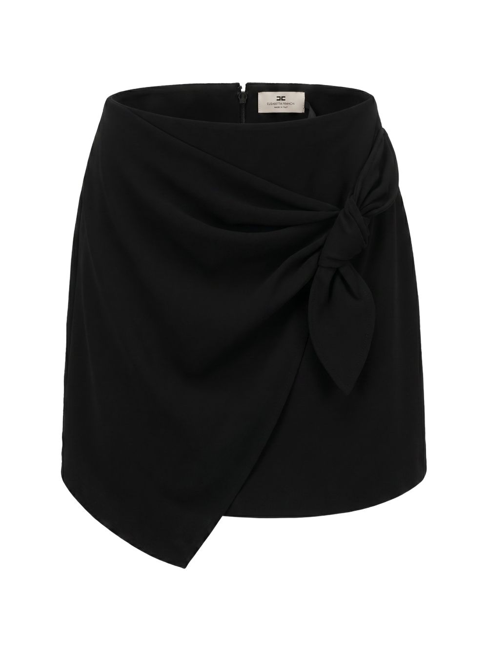Light crepe miniskirt with bow GO19966E2 110 ELISABETTA FRANCHI 
